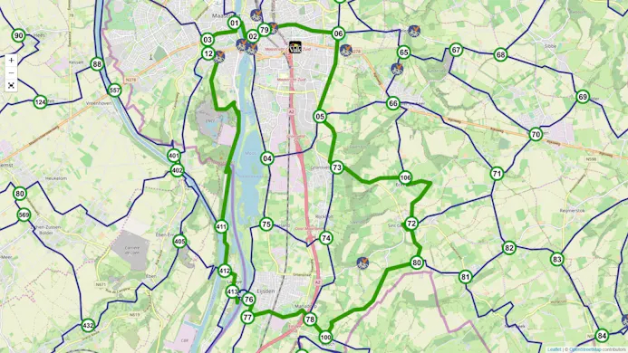 fietsroute door Zuid-Limburg