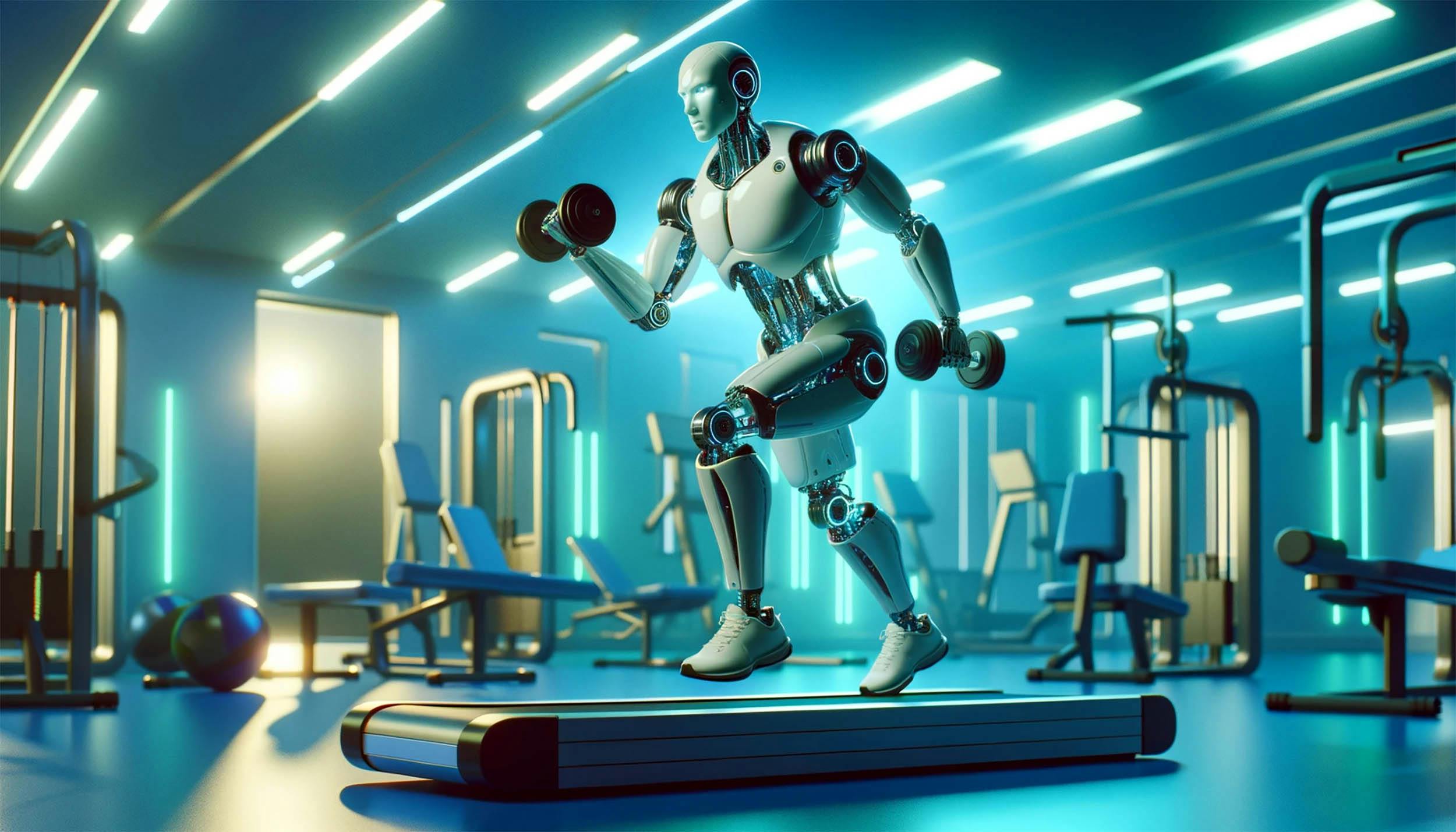 Fitnessende robot