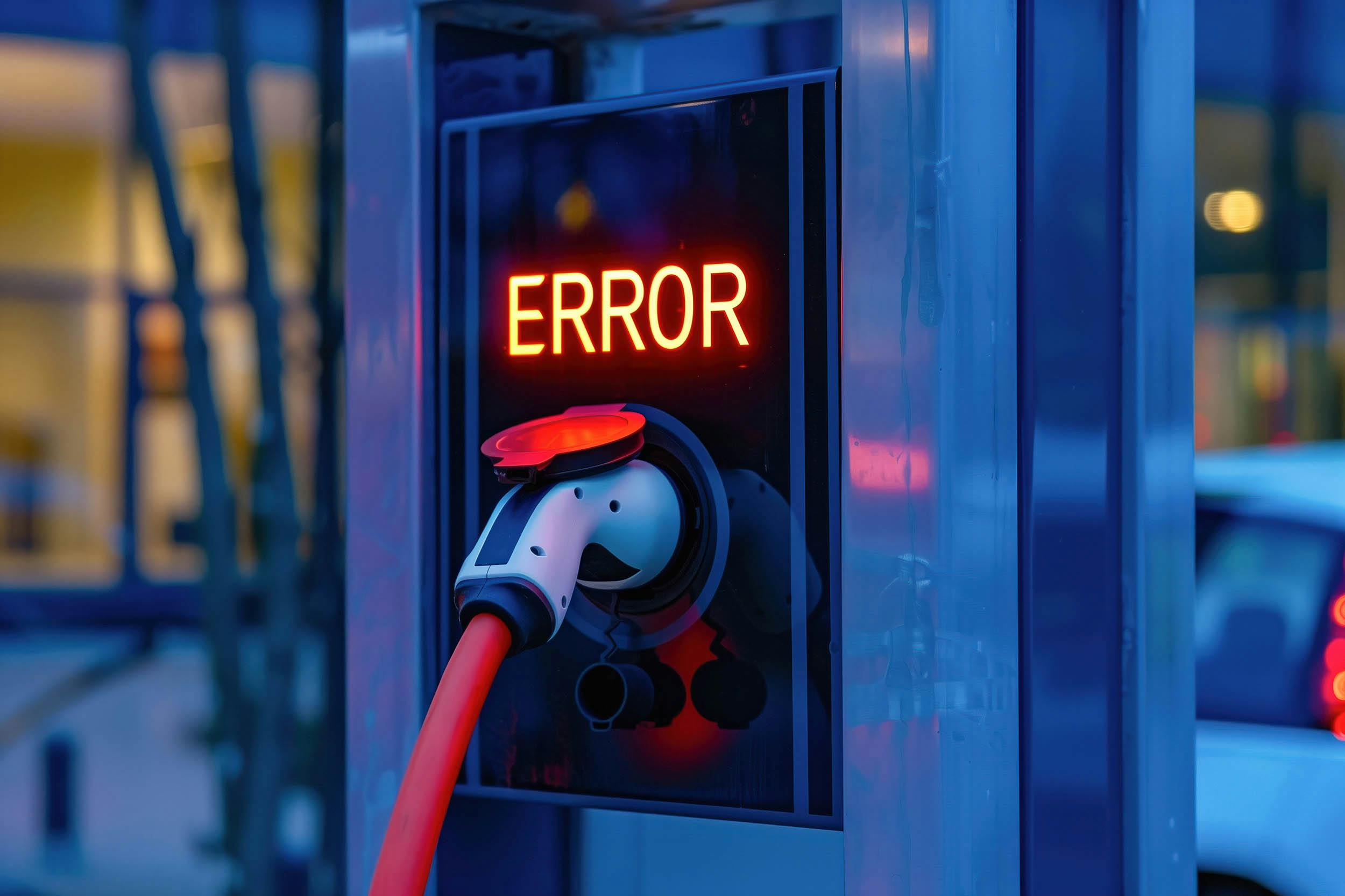 Foutmelding laadpaal