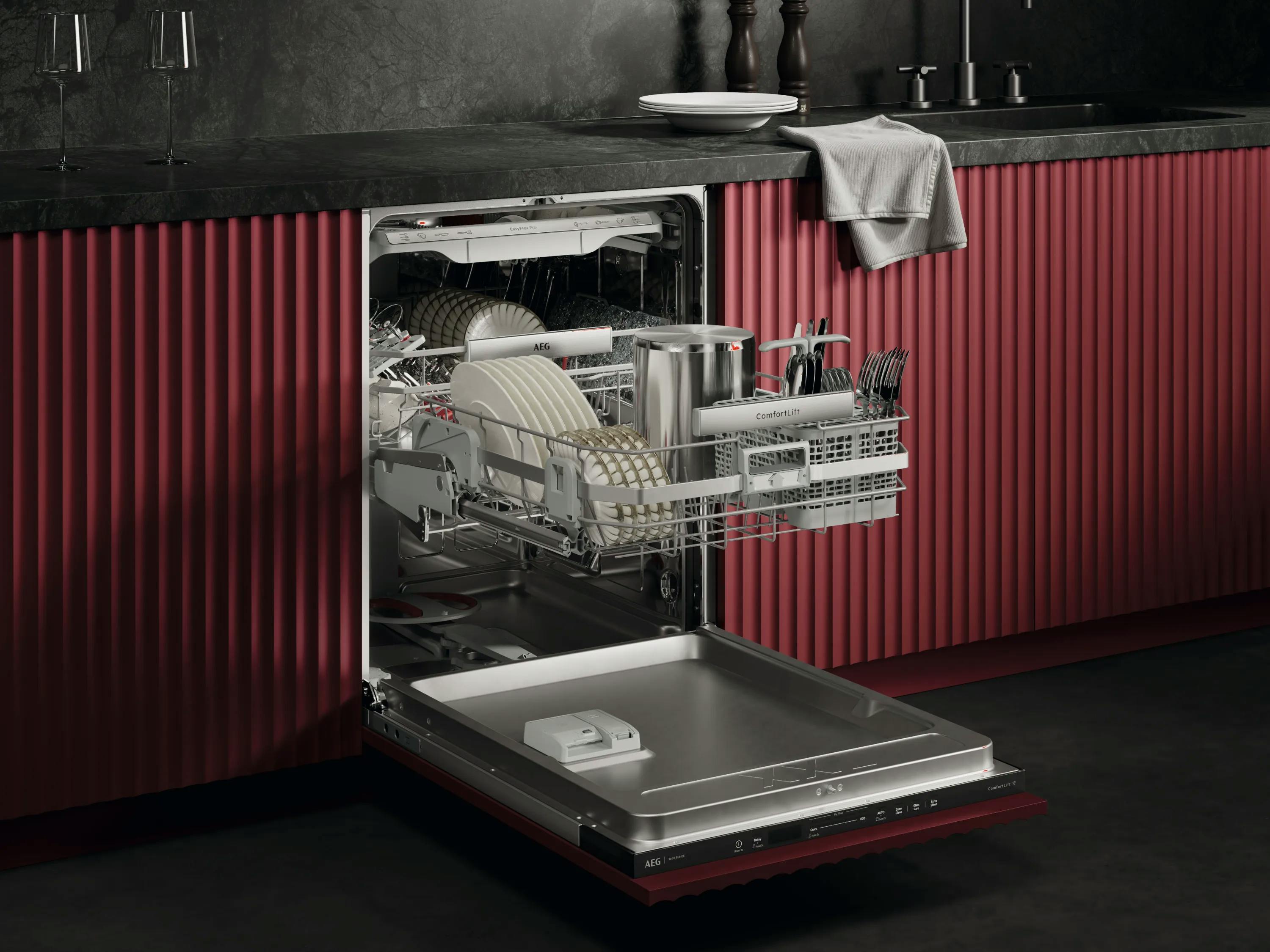 Met deze nieuwe inbouwvaatwassers van AEG wordt afwassen stiller, zuiniger en slimmer